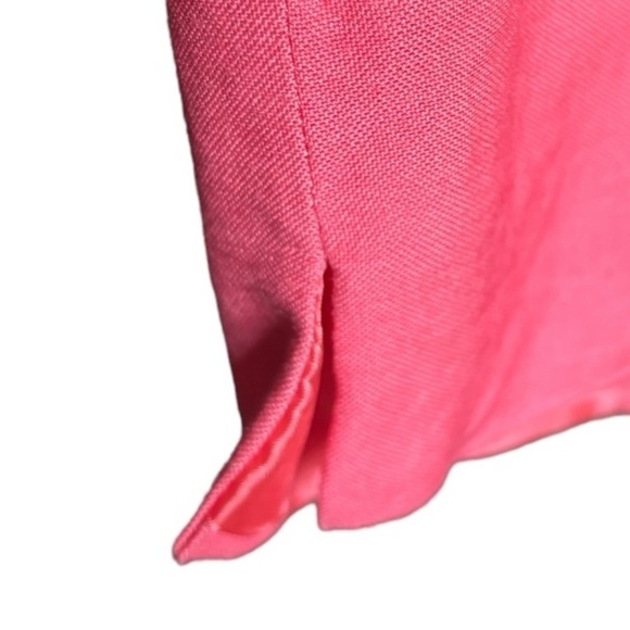 Jennifer Eden Two Piece Linen Like Black & Pink Blazer & Sleeveless Top Size 6 - Picture 11 of 15